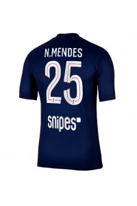 Paris Saint-Germain Nuno Mendes #25 Voetbaltruitje Thuis tenue 2025-26 Korte Mouw